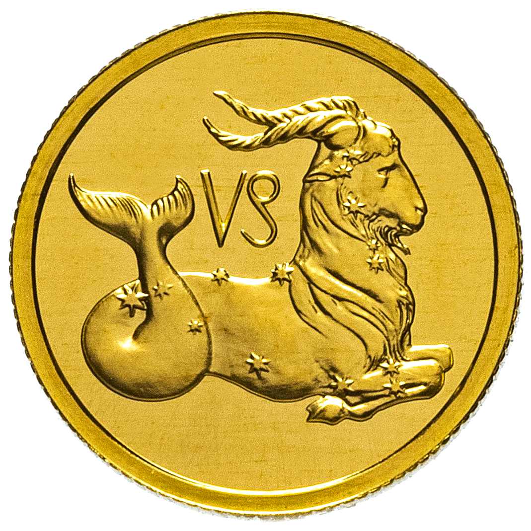 25 рублей 2002 года «Знаки Зодиака. Козерог». Золото