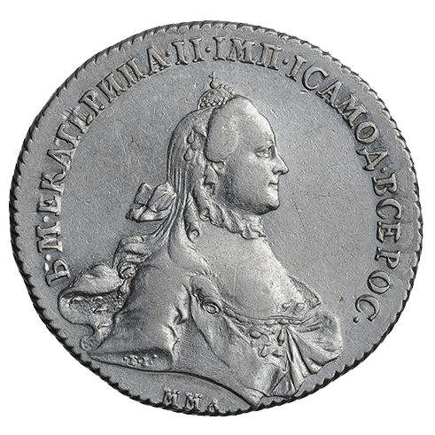 1 рубль 1764 ММД Ei TI