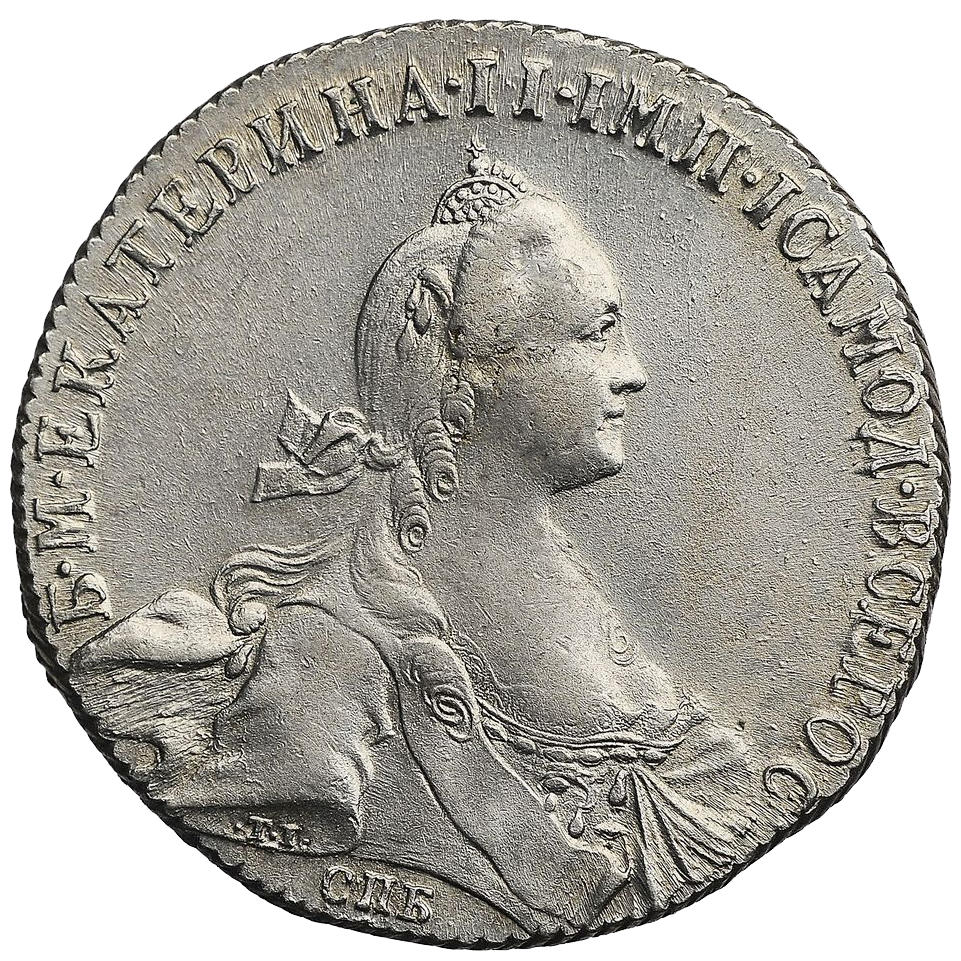 1 рубль 1772 года СПБ ЯЧ TI
