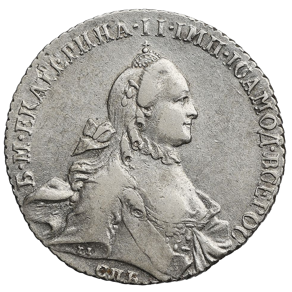 1 рубль 1764 СПБ СА TI