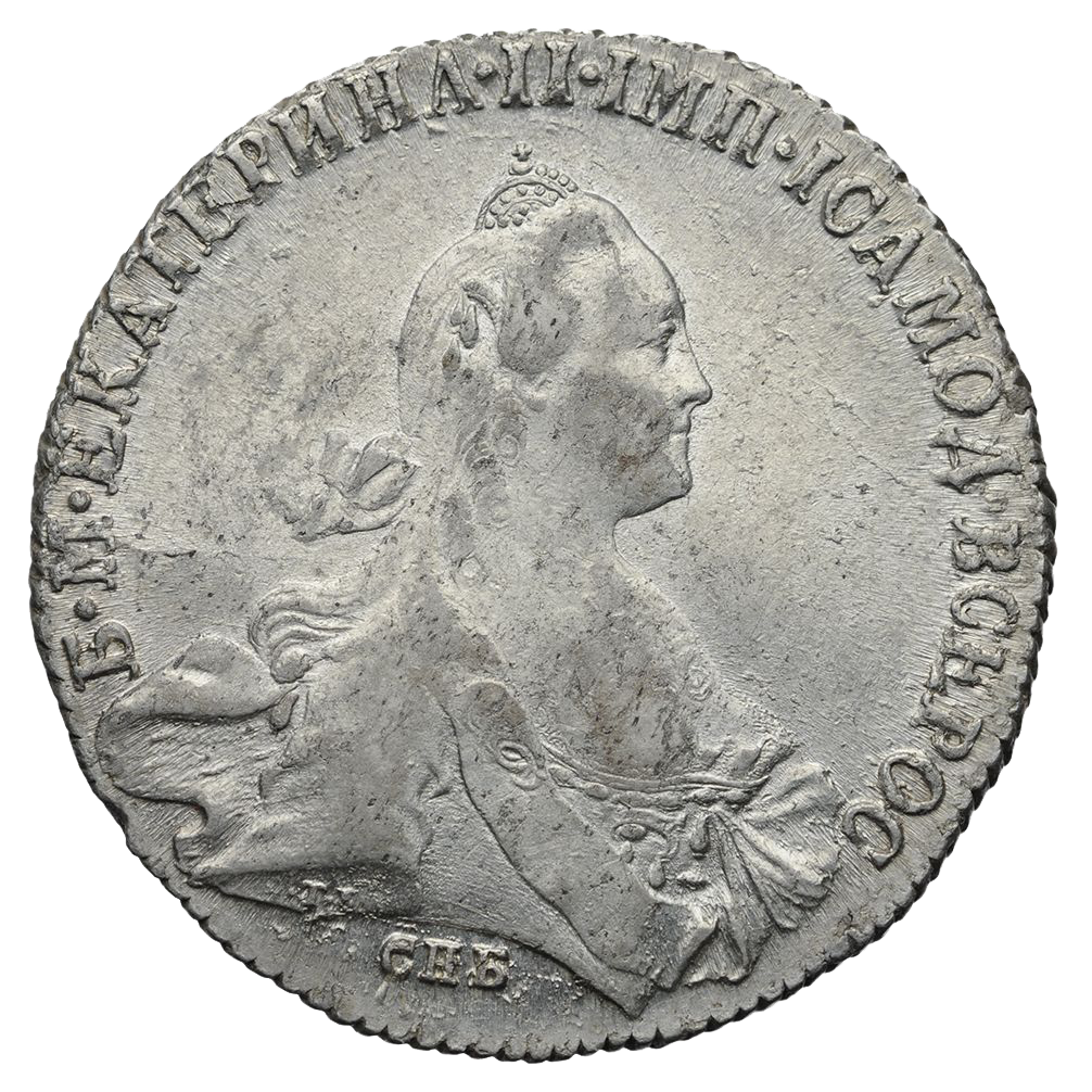 1 рубль 1771 года СПБ АШ TI