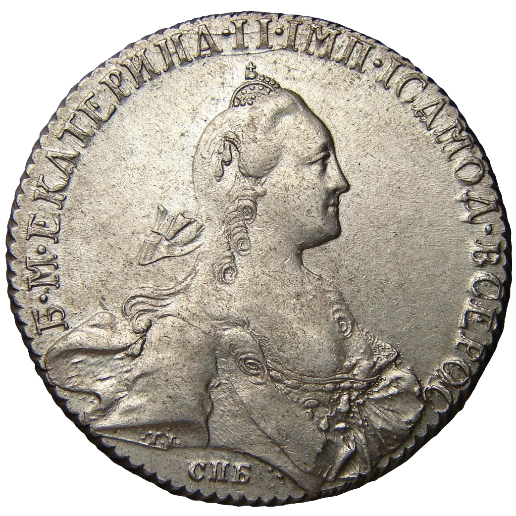 1 рубль 1768 года СПБ СА TI