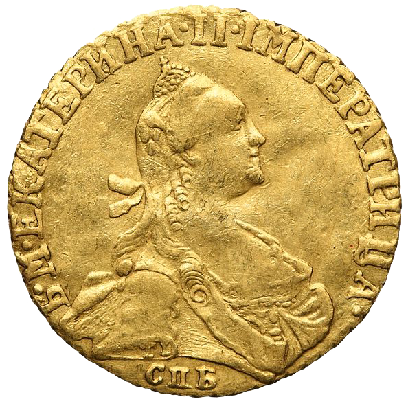 1 червонец 1766 года СПБ
