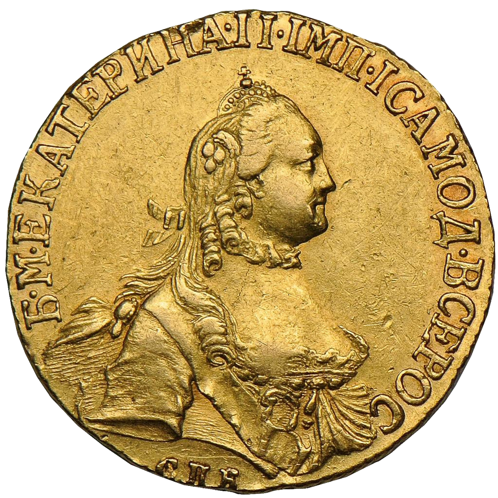 5 рублей 1764 года СПБ