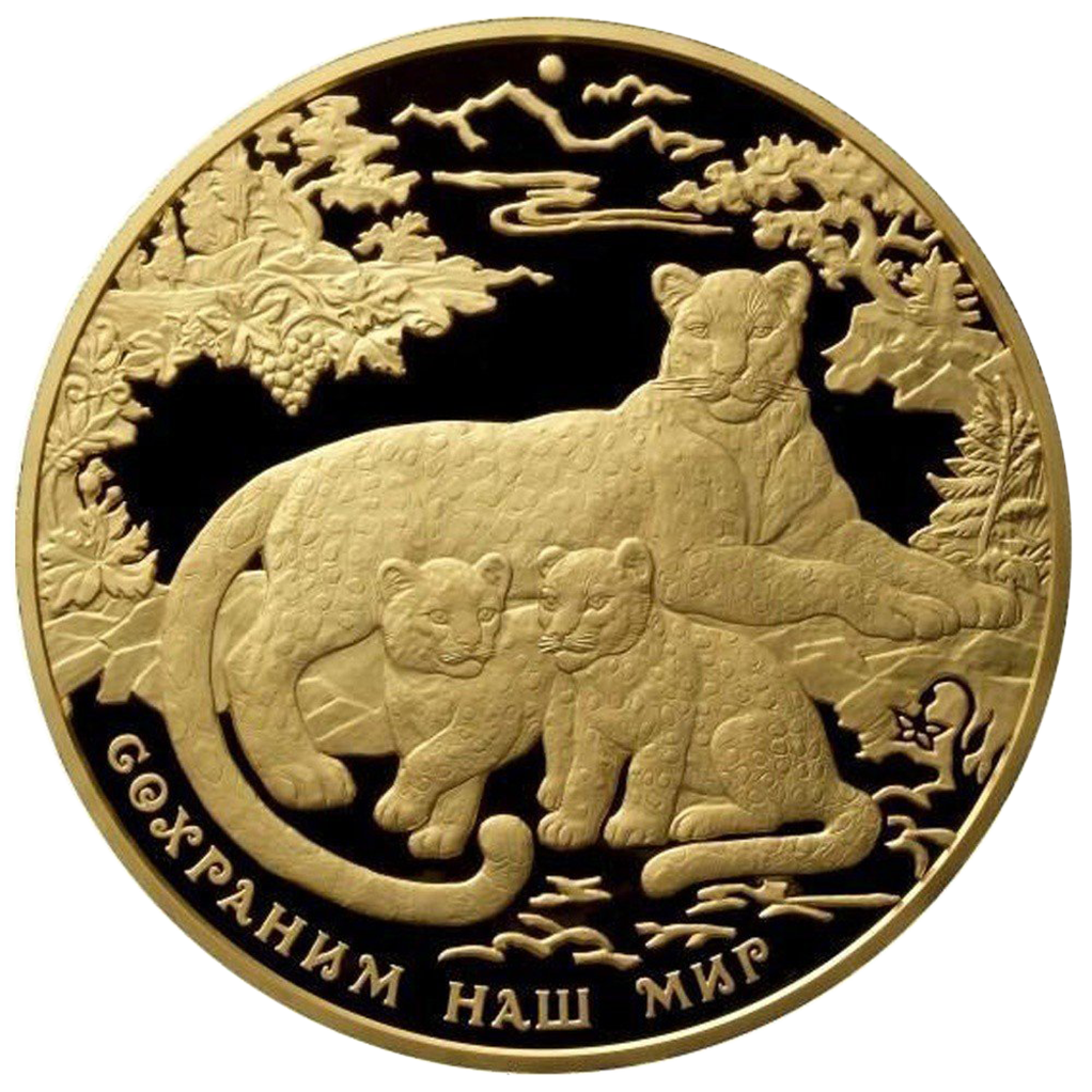 10000 рублей 2011 года «Сохраним наш мир. Переднеазиатский леопард»