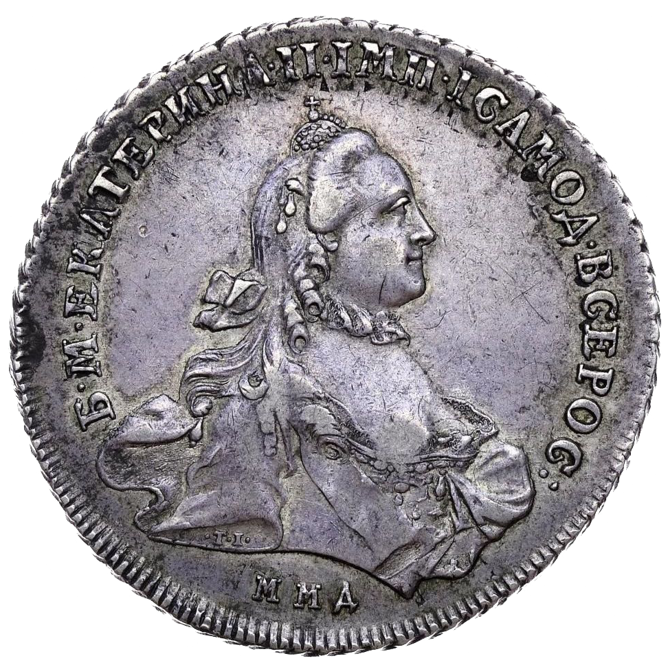 1 рубль 1763 ММД EI TI