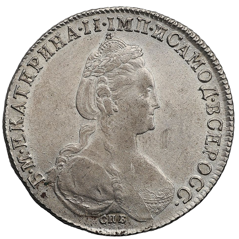 1 рубль 1782 года СПБ ИЗ