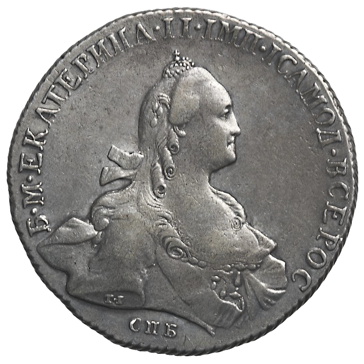 1 рубль 1766 года СПБ ЯI TI