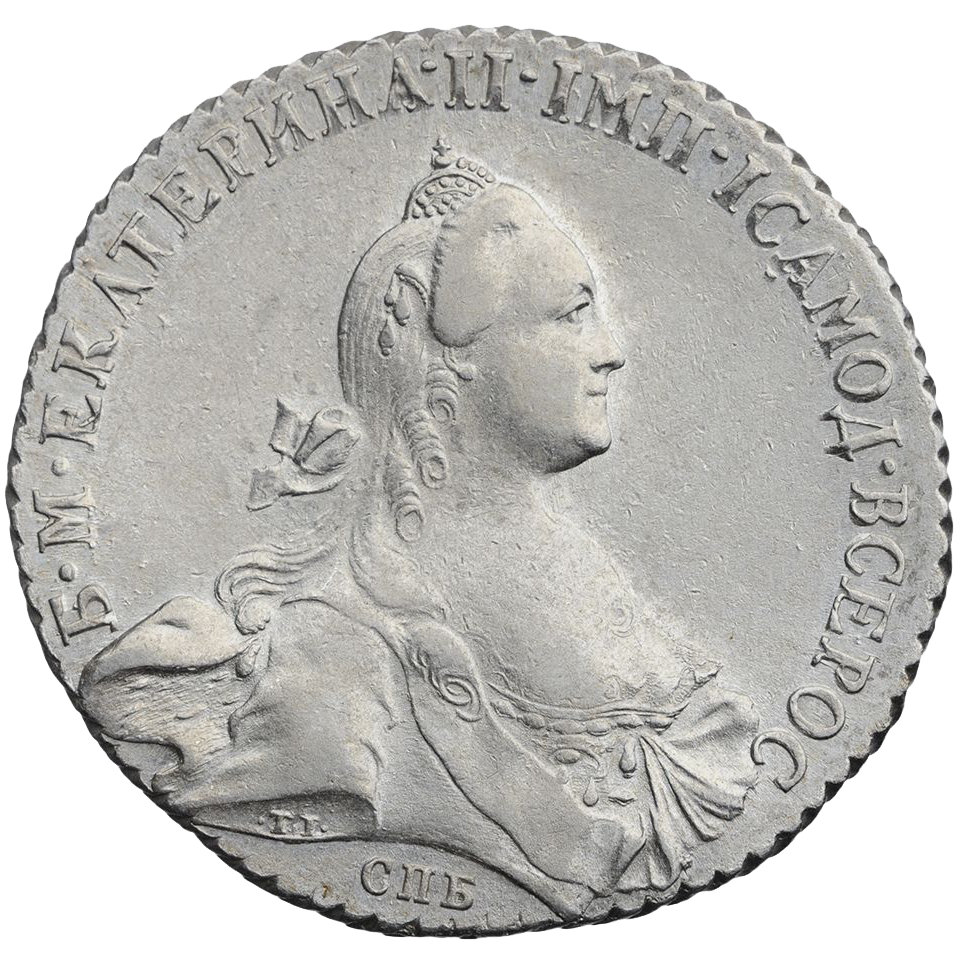 1 рубль 1769 года СПБ СА TI